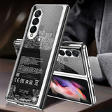 Luxury Tempered Glass Case for Samsung Galaxy Z Fold 3 5G