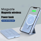 MagSafe Magnetic Battery , 5000mAh Foldable USB-C for iPhone 13/12/14 Series