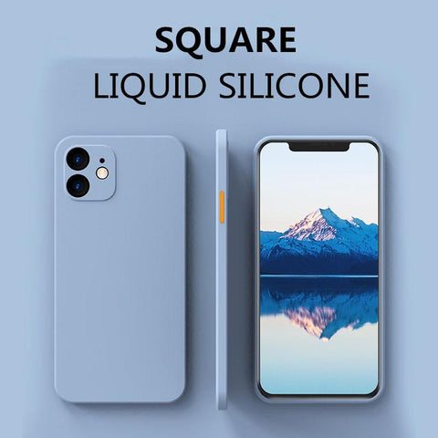 Luxury Original Square Liquid Case For iPhone