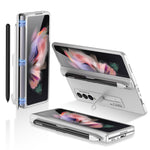 Magnetic Adsorption Hinge S Pen Slot Holder Case for Samsung Galaxy Z Fold 3 5G