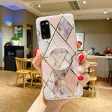 Diamond Marble Phone Case for Samsung Galaxy S21 Ultra