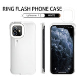 Cell Phone Case For iPhone 12 11 Pro Max Light Fill Light Selfie Beauty Ring Flash Phone Case For 7 8 Plus X XS XR