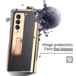 Luxury Leather Bracket Case for Samsung Galaxy Z Fold 3 5G