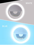 Universal Selfie Lamp Mobile Phone Lens Portable Flash Ring LEDS Camera Luminous Ring Clip Light For iPhone 12 mini XS 11 pro Max